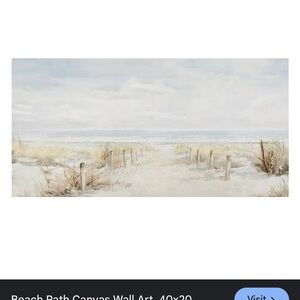Beach Path Canvas Art
